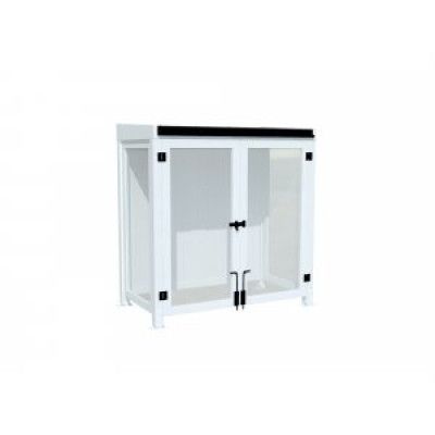 Modular Garden Växthus 1.8m² - Vitlackerad