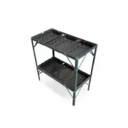 Odlingshylla - 2 plan - 6 tråg - Växthushyllor, Växthustillbehör, Växthus