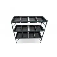 Odlingshylla - 3 plan - 12 tråg - Växthushyllor, Växthustillbehör, Växthus