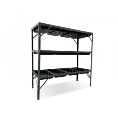 Odlingshylla - 3 plan -12 tråg - Växthushyllor, Växthustillbehör, Växthus