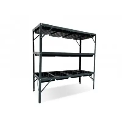 Odlingshylla - 3 plan -12 tråg - Växthushyllor, Växthustillbehör, Växthus