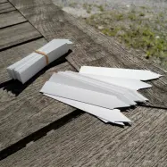 Plantetiketter 50-pack, 10x1,5 cm, fukt- och jordtåliga, återanvändbara, för kruka, tråg, växthus.