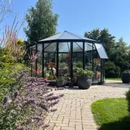 Ringo 12,9 kvm Poly, lackerat, Växthus, 12,9 kvm, Polykarbonat, Lackerad aluminiumstomme