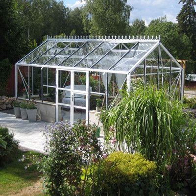 Växthus Spira Mur 15,0 m², Vit