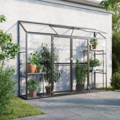 Väggväxthus Atlas - 1,3 m² + Växthusrengöring