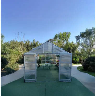 Växthus 18m² Premium | Extra hög takhöjd | 6mm kanalplast