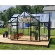 Växthus Cupid 10,2 m² - svart