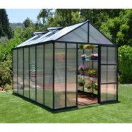 Växthus Glory 8,9 m² - Antracitgrå + Bevattningstillbehör