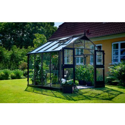 Växthus Juliana Premium Antracitgrå, Säkerhetsglas, 8,7 M²