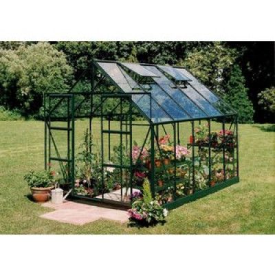 Växthus Magnum - 8,3 m² grönt med härdat glas