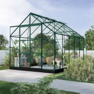 Växthus Neptunus - Grönt 8 m² härdat glas