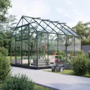 Växthus Neptunus - Grönt 8 m² härdat glas