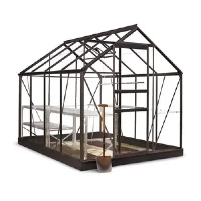 Växthus Popular 5 m² - Svart