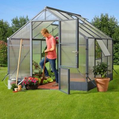 Växthus Toppa 7,4m² - Med sockel