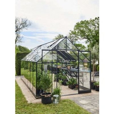 Växthus Qube 13 m² - Svart