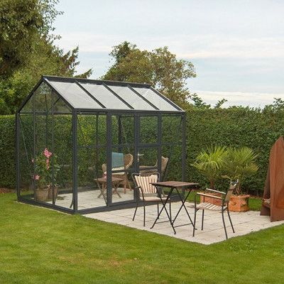 Växthus Spira 6,7 m², Svart, Nej
