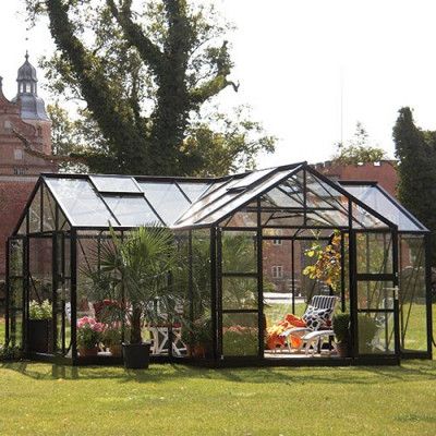 Växthus Spira Orangeri Aluminium, Nej