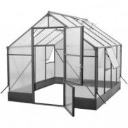 Växthus Toppa 7,4m² - Med sockel + Bevattningstillbehör
