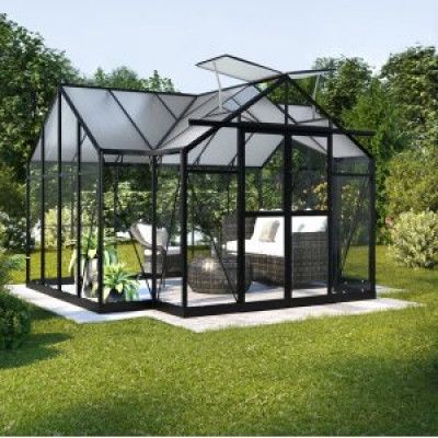 Växthus Triton 10,2 m² - svart